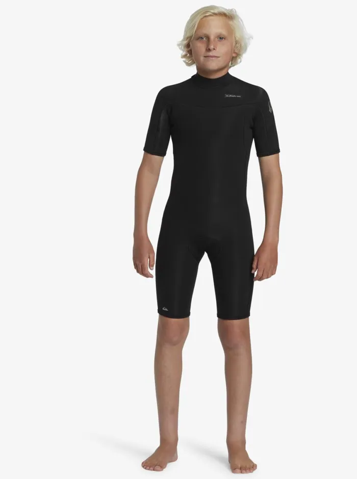 Quiksilver 816 22mm Everyday Sessions Short Sleeve Back Zip Springsuit Black Boys Wetsuits Quiksilver 816 22mm Everyday Sessions Short Sleeve Back Zip Springsuit Black Boys Wetsuits