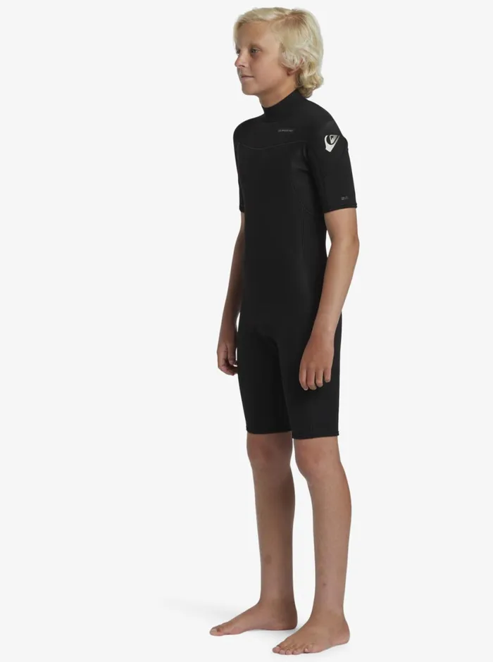 Quiksilver 816 22mm Everyday Sessions Short Sleeve Back Zip Springsuit Black Boys Wetsuits Quiksilver 816 22mm Everyday Sessions Short Sleeve Back Zip Springsuit Black Boys Wetsuits