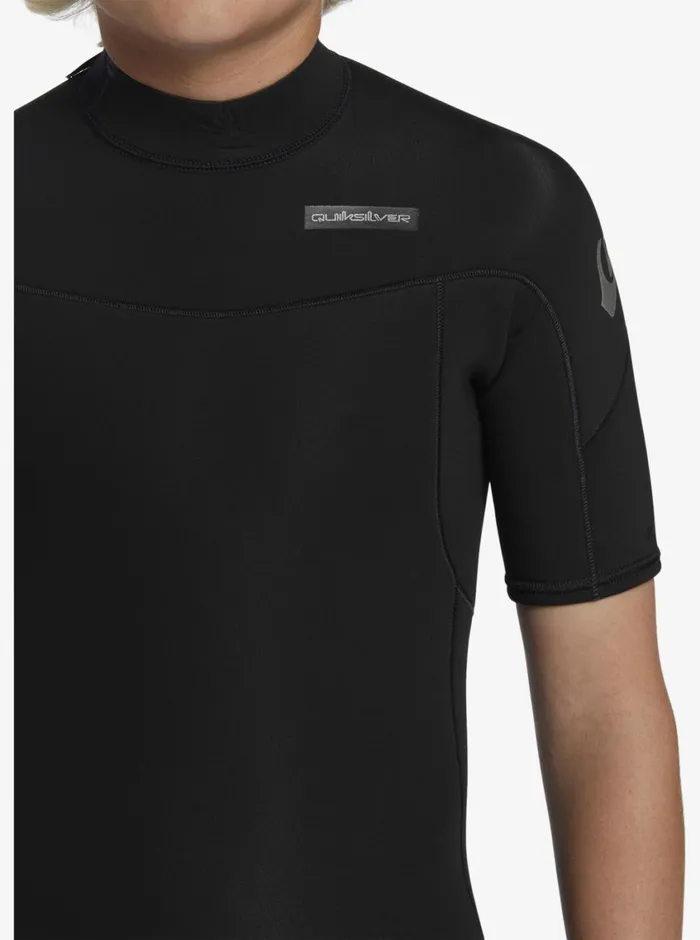 Quiksilver 816 22mm Everyday Sessions Short Sleeve Back Zip Springsuit Black Boys Wetsuits Quiksilver 816 22mm Everyday Sessions Short Sleeve Back Zip Springsuit Black Boys Wetsuits