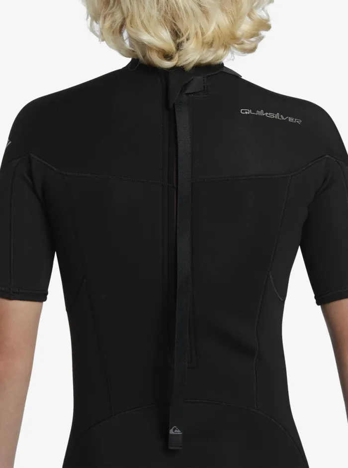 Quiksilver 816 22mm Everyday Sessions Short Sleeve Back Zip Springsuit Black Boys Wetsuits Quiksilver 816 22mm Everyday Sessions Short Sleeve Back Zip Springsuit Black Boys Wetsuits