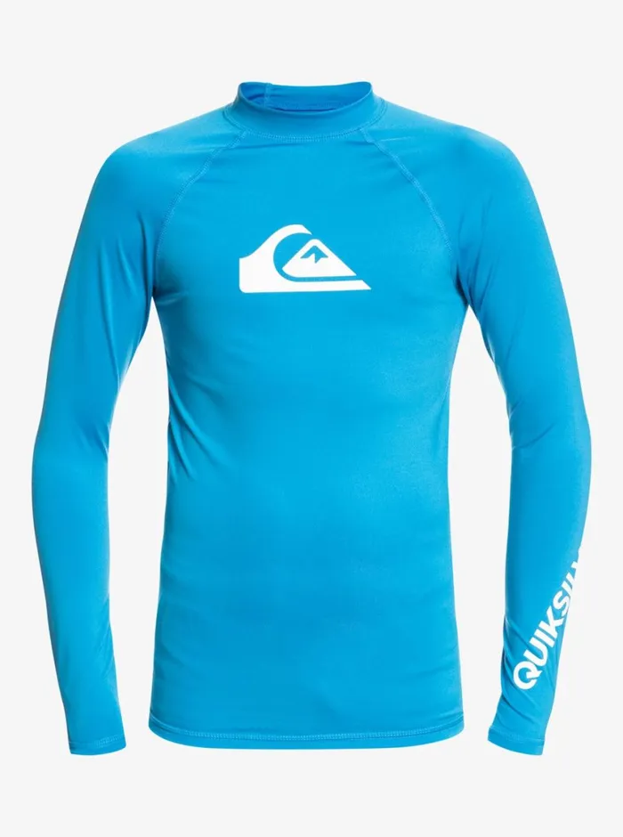 Quiksilver 816 All Time Long Sleeve UPF 50 Rashguard Blithe Boys Rashguards