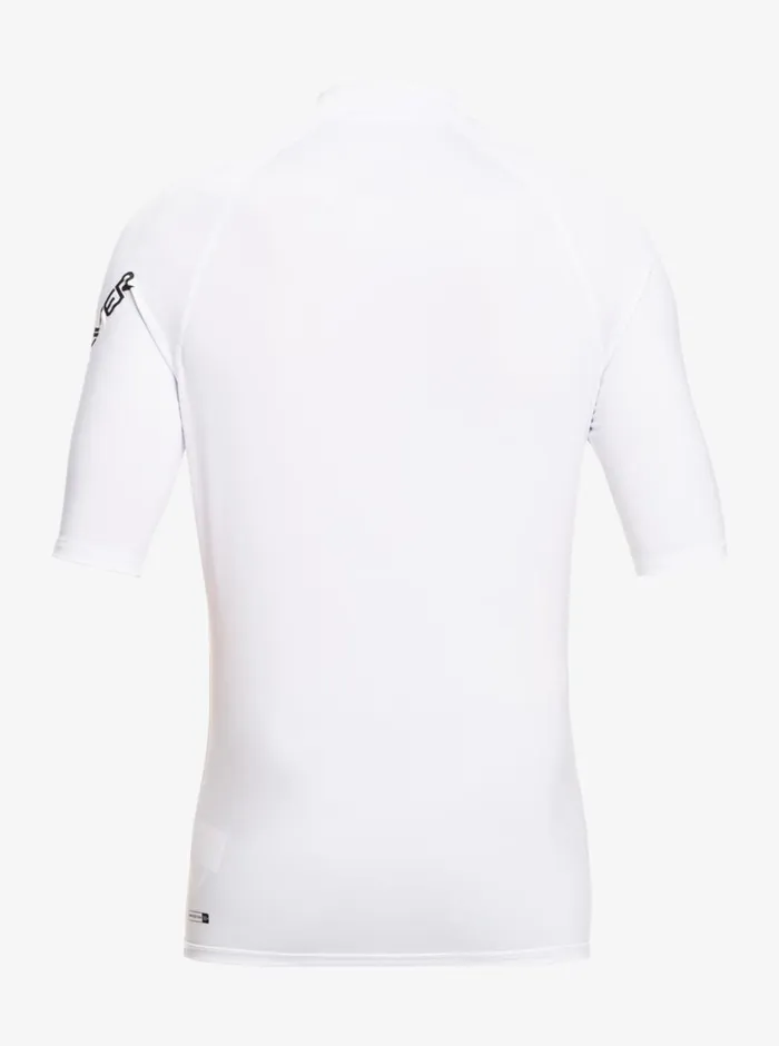 Quiksilver 816 All Time Ss Youth SSL Surf Tee White Boys Rashguards Quiksilver 816 All Time Ss Youth SSL Surf Tee White Boys Rashguards