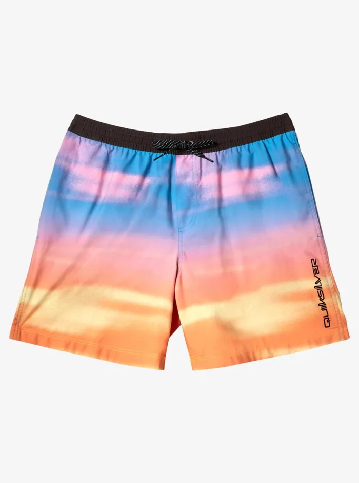 Quiksilver 816 Everyday Fade Volley 12034 Elastic Waist Shorts Swedish Blue Boys Boardshorts Quiksilver 816 Everyday Fade Volley 12034 Elastic Waist Shorts Swedish Blue Boys Boardshorts
