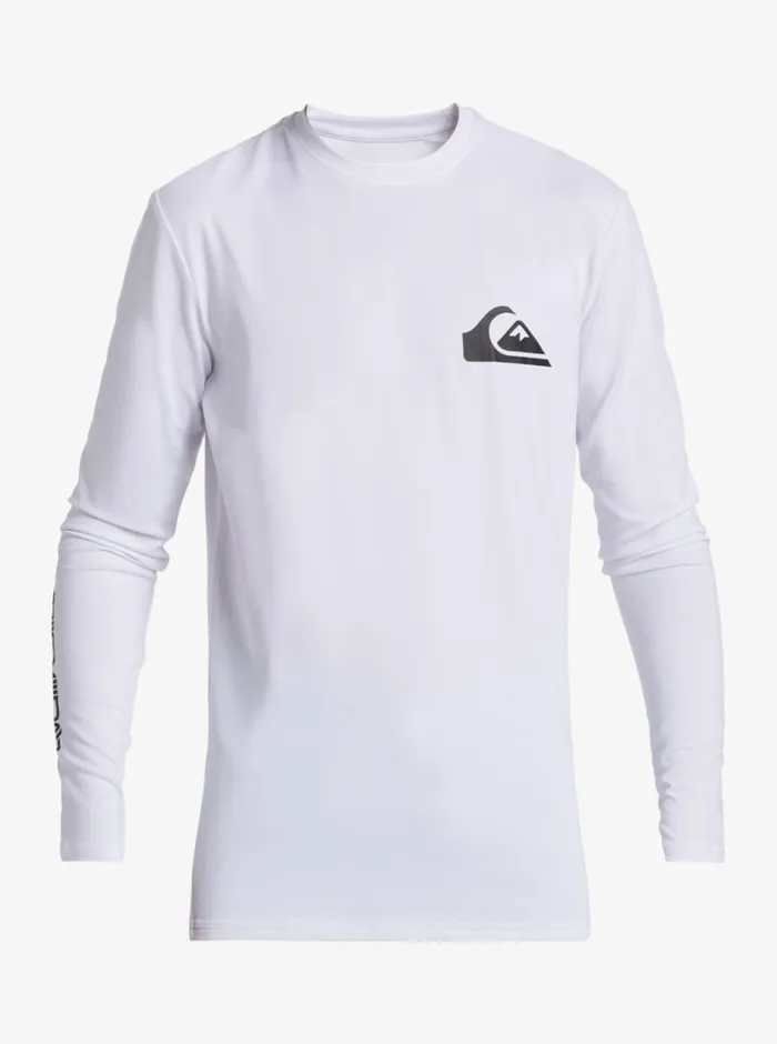 Quiksilver 816 Everyday Long Sleeve Surf Tee White Boys Rashguards