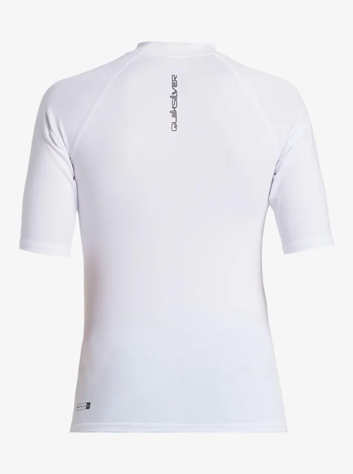 Quiksilver 816 Everyday UPF50 Short Sleeve Surf Tee White Boys Rashguards Quiksilver 816 Everyday UPF50 Short Sleeve Surf Tee White Boys Rashguards