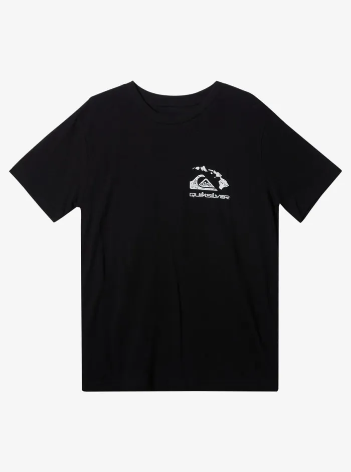 Quiksilver 816 Hawaii Keep In Rhythm Youth TShirt Black Boys Tees