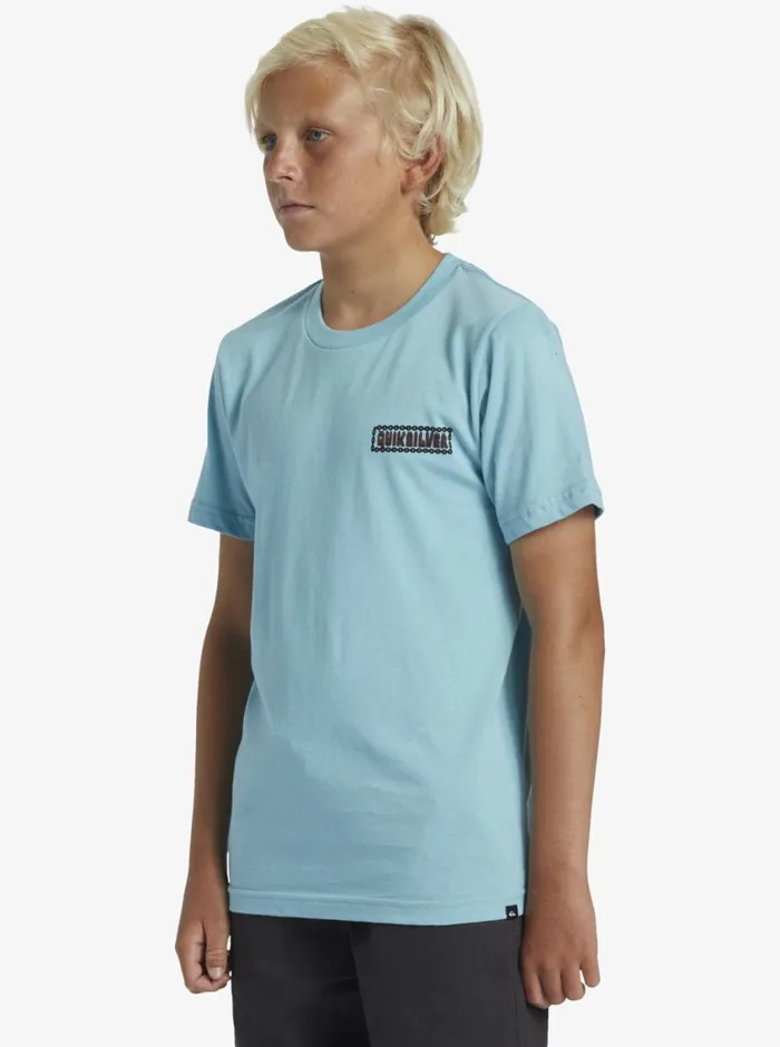 Quiksilver 816 Marooned TShirt Marine Blue Boys Tees Quiksilver 816 Marooned TShirt Marine Blue Boys Tees