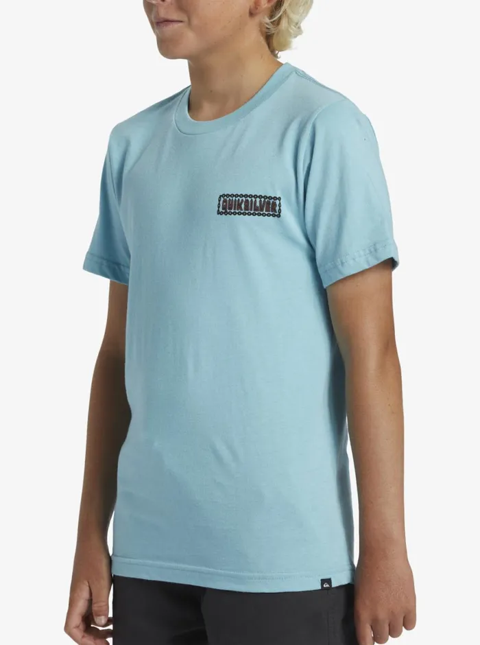 Quiksilver 816 Marooned TShirt Marine Blue Boys Tees Quiksilver 816 Marooned TShirt Marine Blue Boys Tees