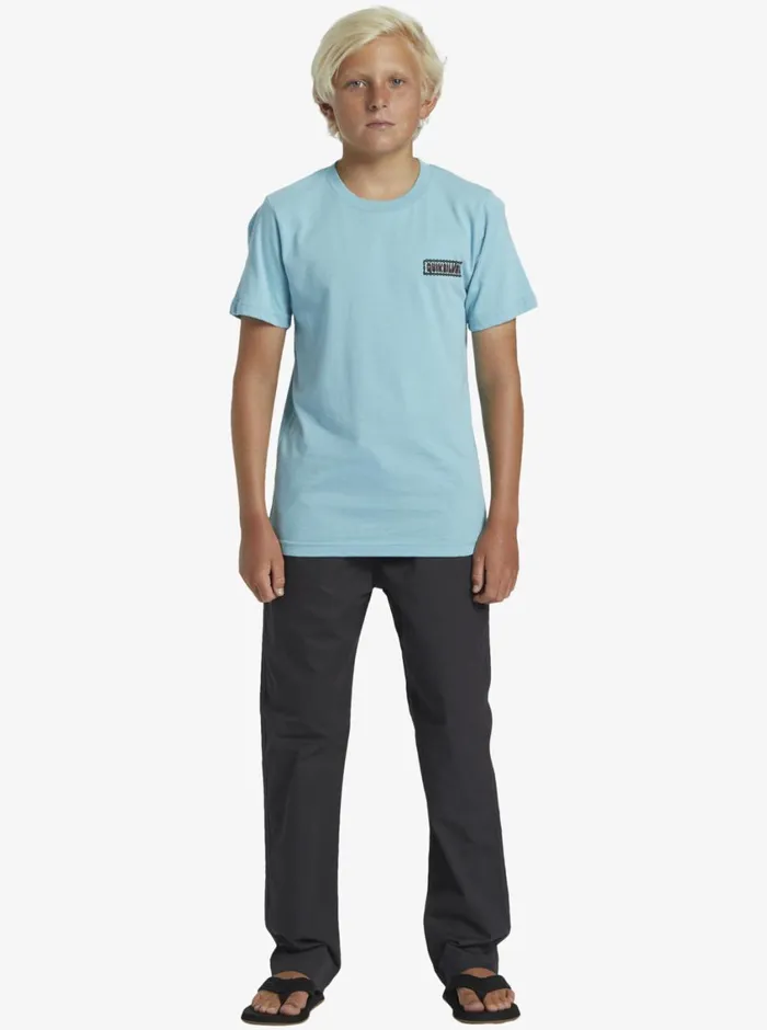 Quiksilver 816 Marooned TShirt Marine Blue Boys Tees Quiksilver 816 Marooned TShirt Marine Blue Boys Tees