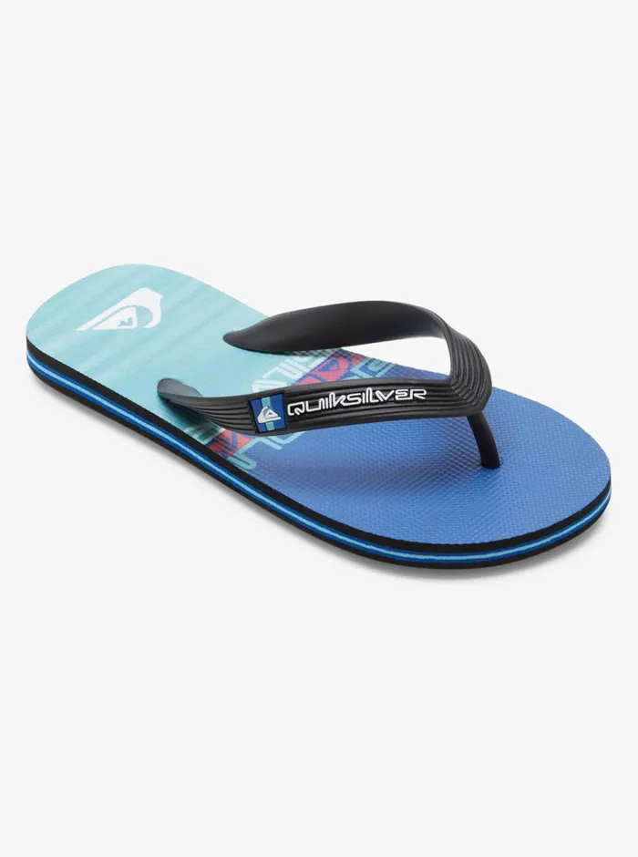Quiksilver 816 Molokai Art II Sandals Blackblueblue Boys Sandals