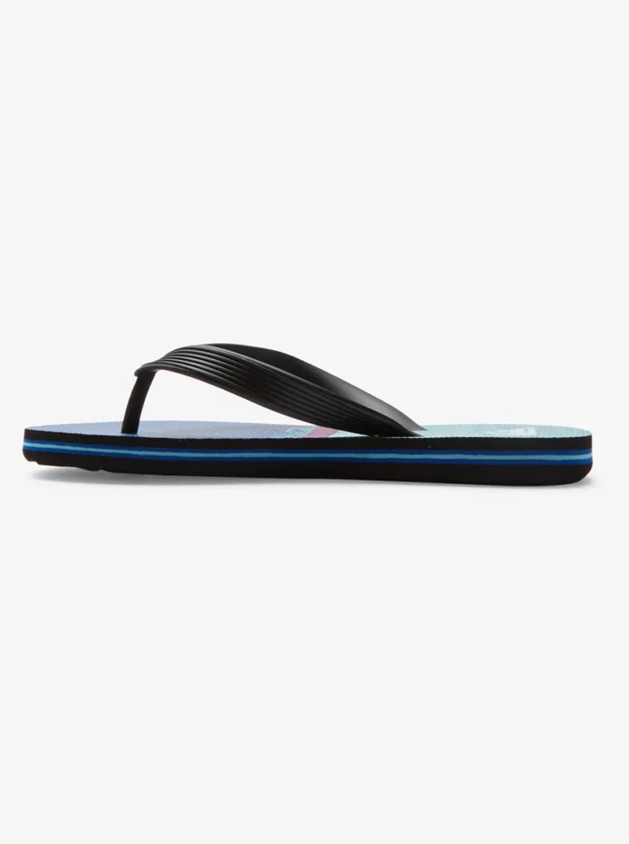 Quiksilver 816 Molokai Art II Sandals Blackblueblue Boys Sandals Quiksilver 816 Molokai Art II Sandals Blackblueblue Boys Sandals