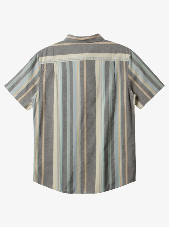 Quiksilver 816 Oxford Stripe Classic Short Sleeve Woven Shirt Black Oxford Stripe Ss Boys Shirts Quiksilver 816 Oxford Stripe Classic Short Sleeve Woven Shirt Black Oxford Stripe Ss Boys Shirts