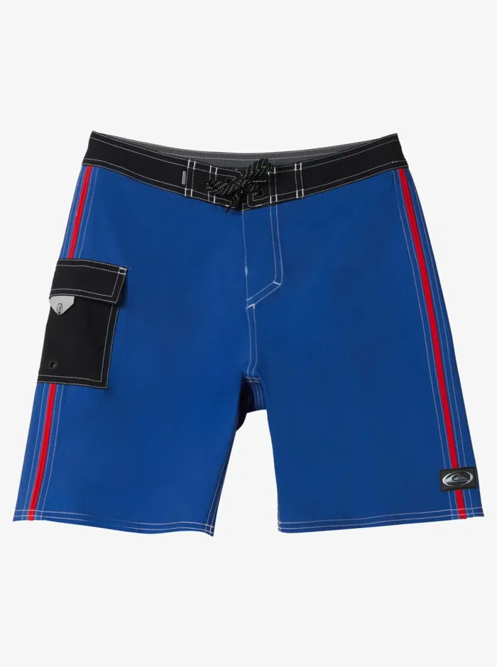 Quiksilver 816 Saturn Solid 17034 Boardshorts Monaco Blue Boys Boardshorts