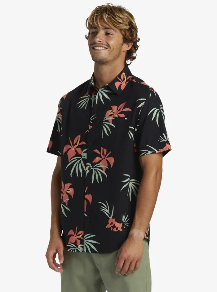 Quiksilver Apero Classic Short Sleeve Woven Shirt Black Aop Mix Bag Ss Mens Shirts and Polos Quiksilver Apero Classic Short Sleeve Woven Shirt Black Aop Mix Bag Ss Mens Shirts and Polos
