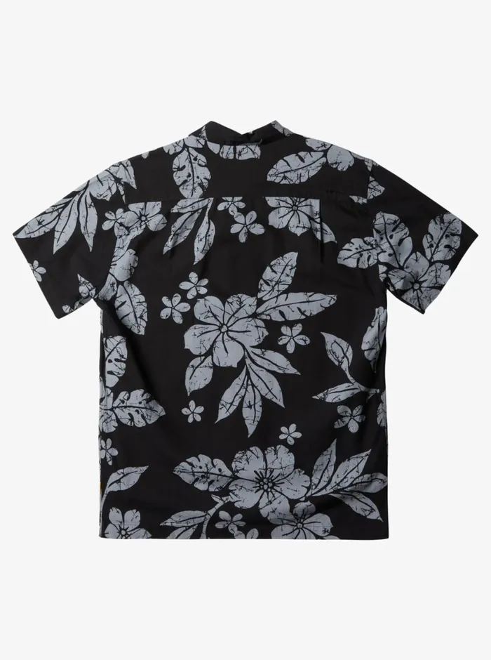 Quiksilver Aqua Flower Short Sleeve Shirt Black Aqua Flowers Mens Shirts and Polos Quiksilver Aqua Flower Short Sleeve Shirt Black Aqua Flowers Mens Shirts and Polos