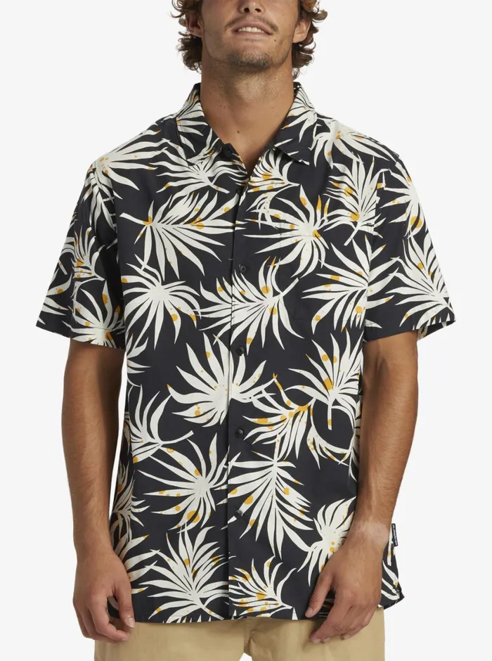 Quiksilver Beach Club Casual Short Sleeve Woven Shirt Black Aop Better Ss Mens Shirts and Polos Quiksilver Beach Club Casual Short Sleeve Woven Shirt Black Aop Better Ss Mens Shirts and Polos