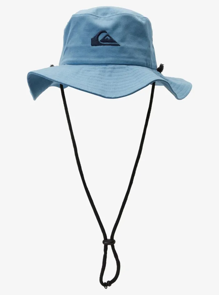 Quiksilver Bushmaster Safari Boonie Hat Aegean Blue Mens Hats Quiksilver Bushmaster Safari Boonie Hat Aegean Blue Mens Hats