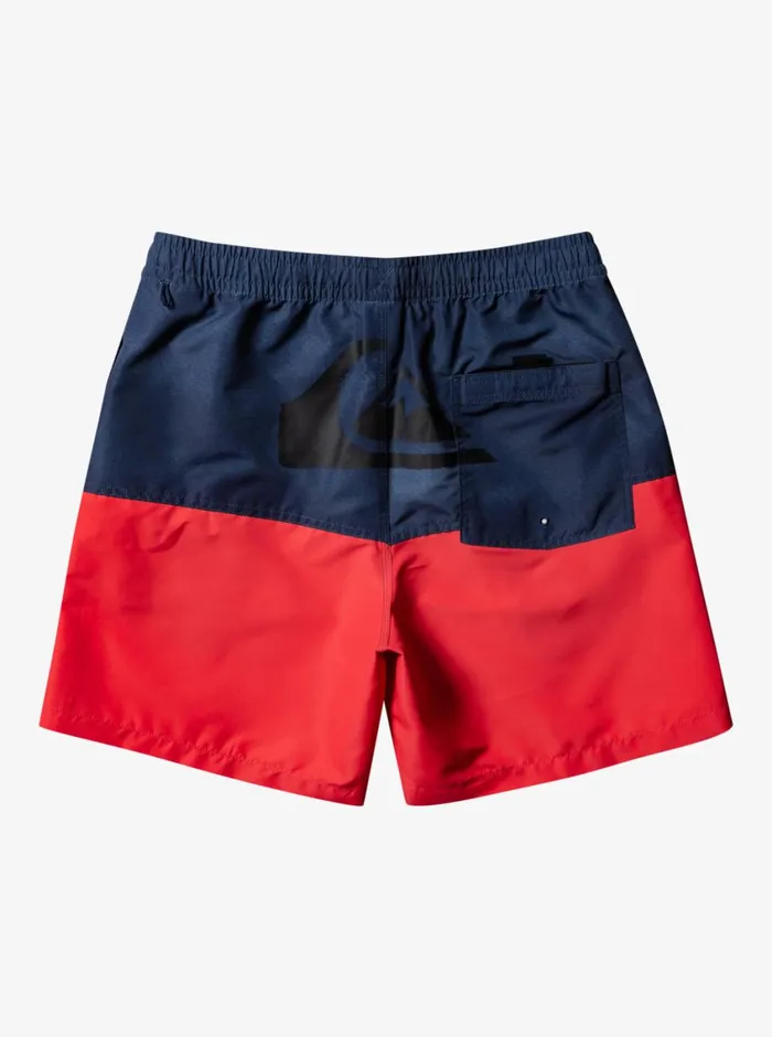 Quiksilver Butt Logo 17034 Volleys Navy Blazer Mens Elastic Waist Quiksilver Butt Logo 17034 Volleys Navy Blazer Mens Elastic Waist