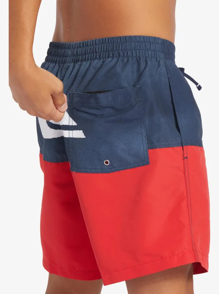 Quiksilver Butt Logo 17034 Volleys Navy Blazer Mens Elastic Waist Quiksilver Butt Logo 17034 Volleys Navy Blazer Mens Elastic Waist
