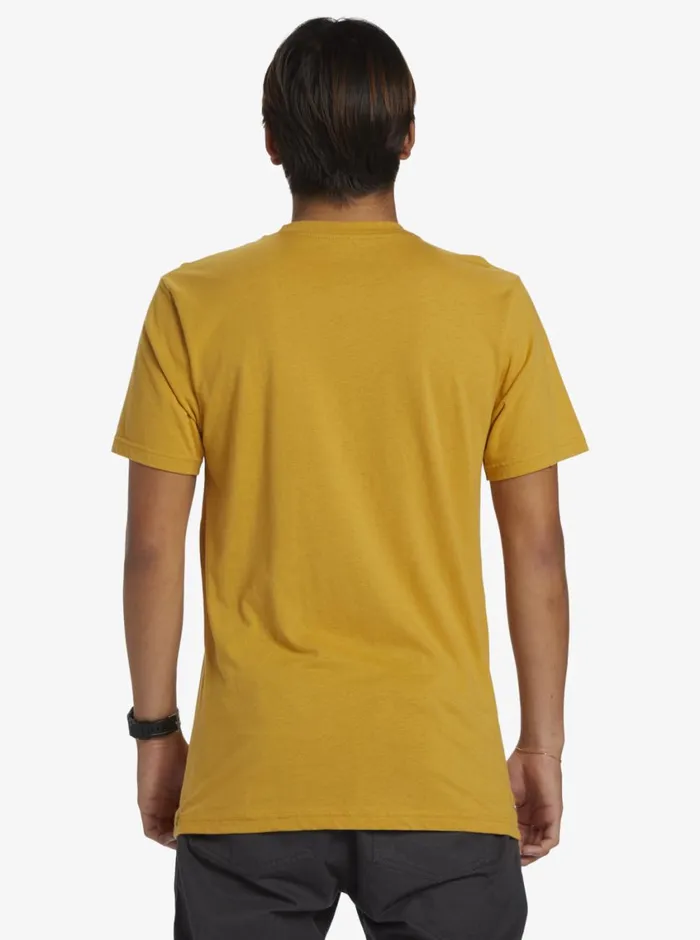 Quiksilver Comp Logo Tshirt Mustard Mens Tees Quiksilver Comp Logo Tshirt Mustard Mens Tees