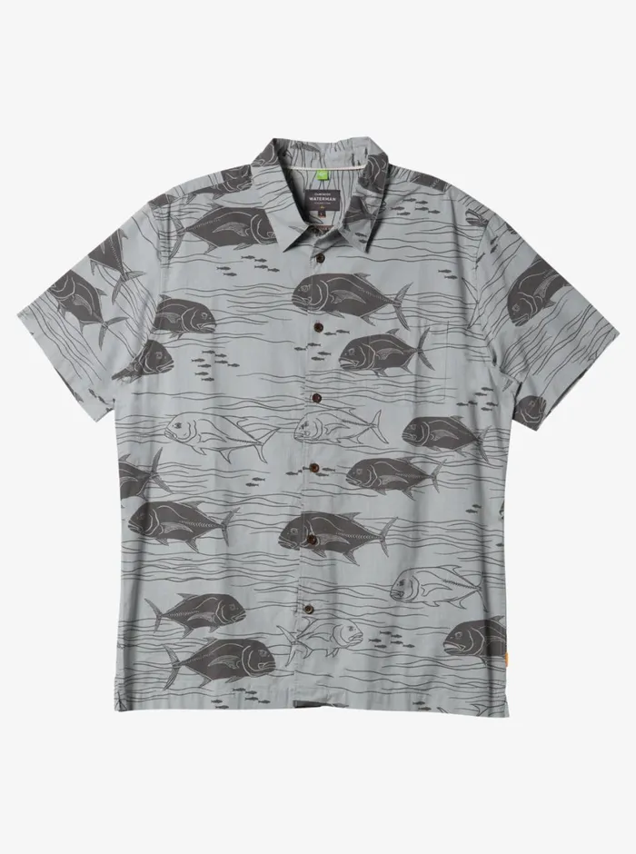 Quiksilver Dive Sites Woven Shirt Harbor Mist Dive Sites MensWaterman Shirts and Polos Quiksilver Dive Sites Woven Shirt Harbor Mist Dive Sites MensWaterman Shirts and Polos