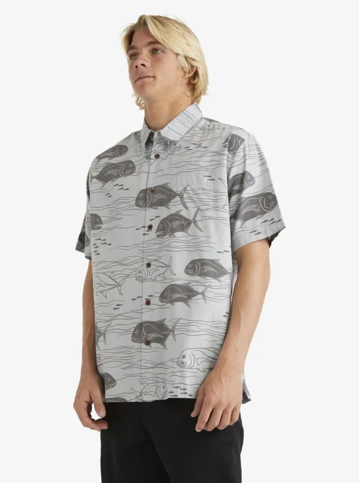 Quiksilver Dive Sites Woven Shirt Harbor Mist Dive Sites MensWaterman Shirts and Polos Quiksilver Dive Sites Woven Shirt Harbor Mist Dive Sites MensWaterman Shirts and Polos