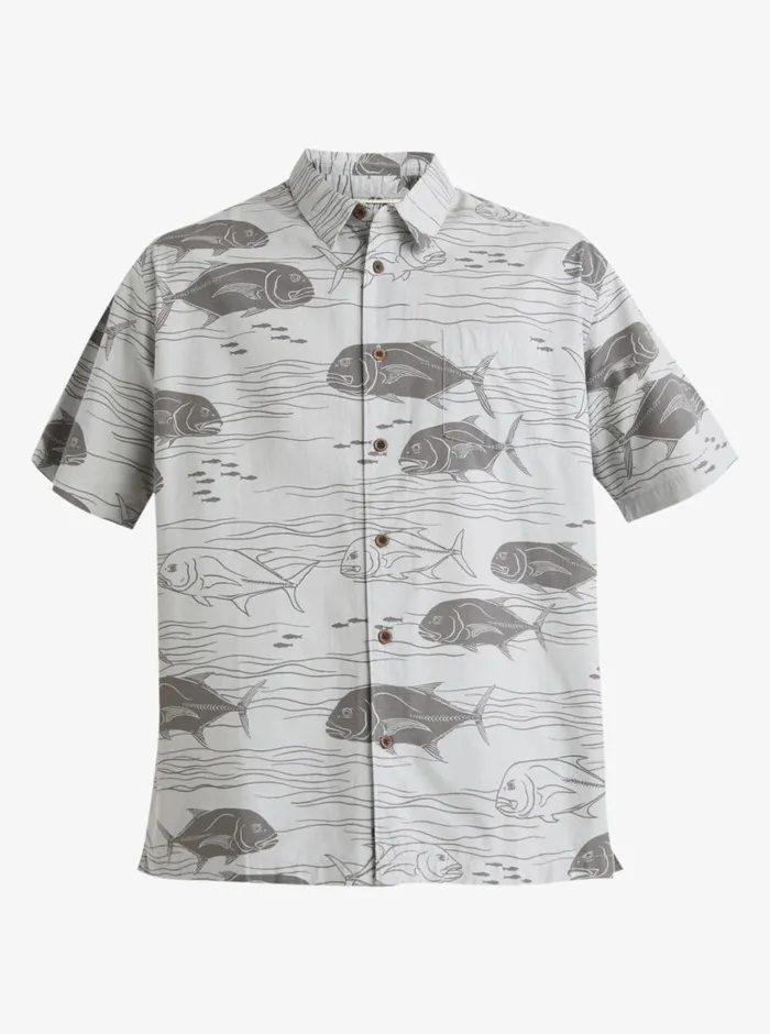 Quiksilver Dive Sites Woven Shirt Harbor Mist Dive Sites MensWaterman Shirts and Polos Quiksilver Dive Sites Woven Shirt Harbor Mist Dive Sites MensWaterman Shirts and Polos