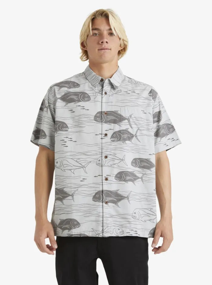 Quiksilver Dive Sites Woven Shirt Harbor Mist Dive Sites MensWaterman Shirts and Polos Quiksilver Dive Sites Woven Shirt Harbor Mist Dive Sites MensWaterman Shirts and Polos