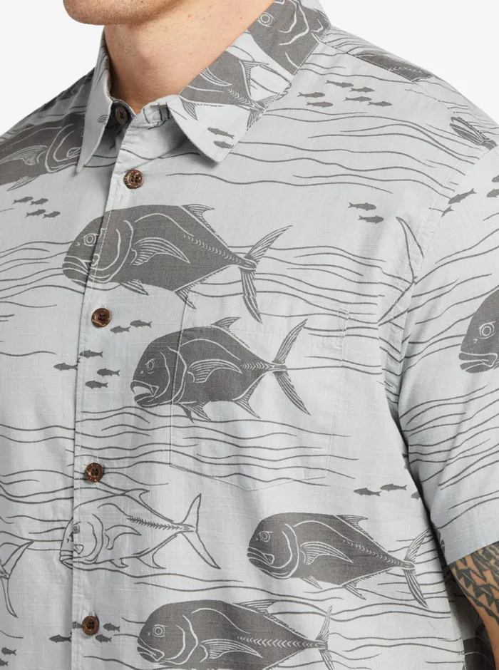 Quiksilver Dive Sites Woven Shirt Harbor Mist Dive Sites MensWaterman Shirts and Polos Quiksilver Dive Sites Woven Shirt Harbor Mist Dive Sites MensWaterman Shirts and Polos