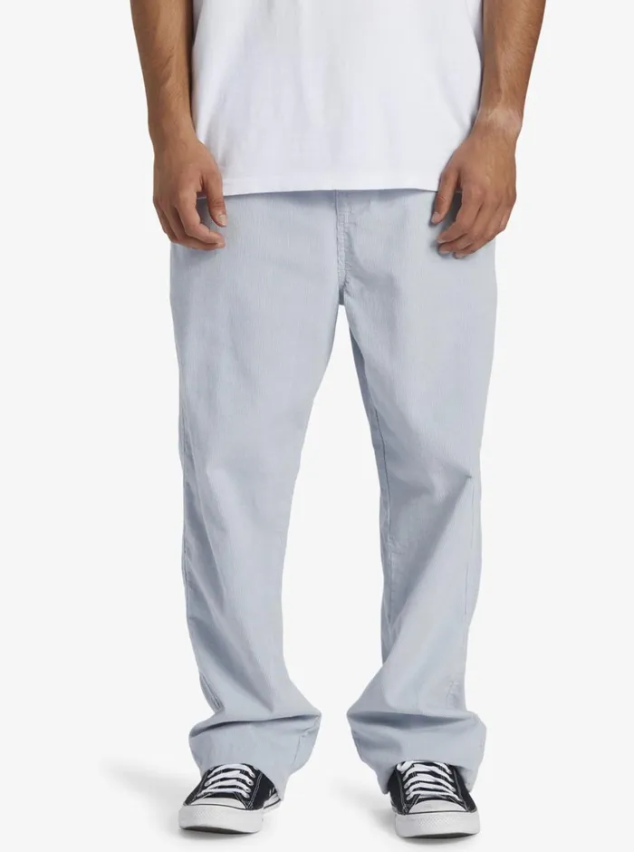 Quiksilver DNA Beach Pant Corduroy Pants Blue Fog Mens Pants Quiksilver DNA Beach Pant Corduroy Pants Blue Fog Mens Pants
