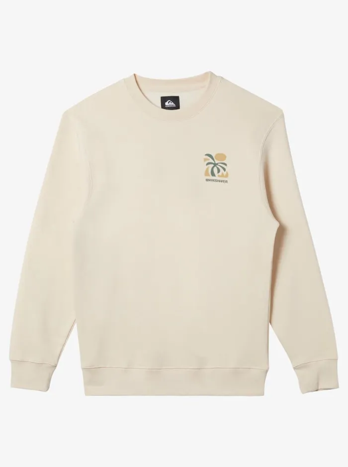 Quiksilver E Peace Out Crew Neck Sweatshirt Sandshell Mens Sweatshirts and Hoodies Quiksilver E Peace Out Crew Neck Sweatshirt Sandshell Mens Sweatshirts and Hoodies
