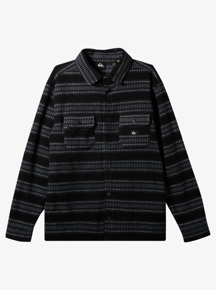 Quiksilver Epic Surf Days Fleece Overshirt Black Surf Days Stripe Mens Sweatshirts and Hoodies Quiksilver Epic Surf Days Fleece Overshirt Black Surf Days Stripe Mens Sweatshirts and Hoodies