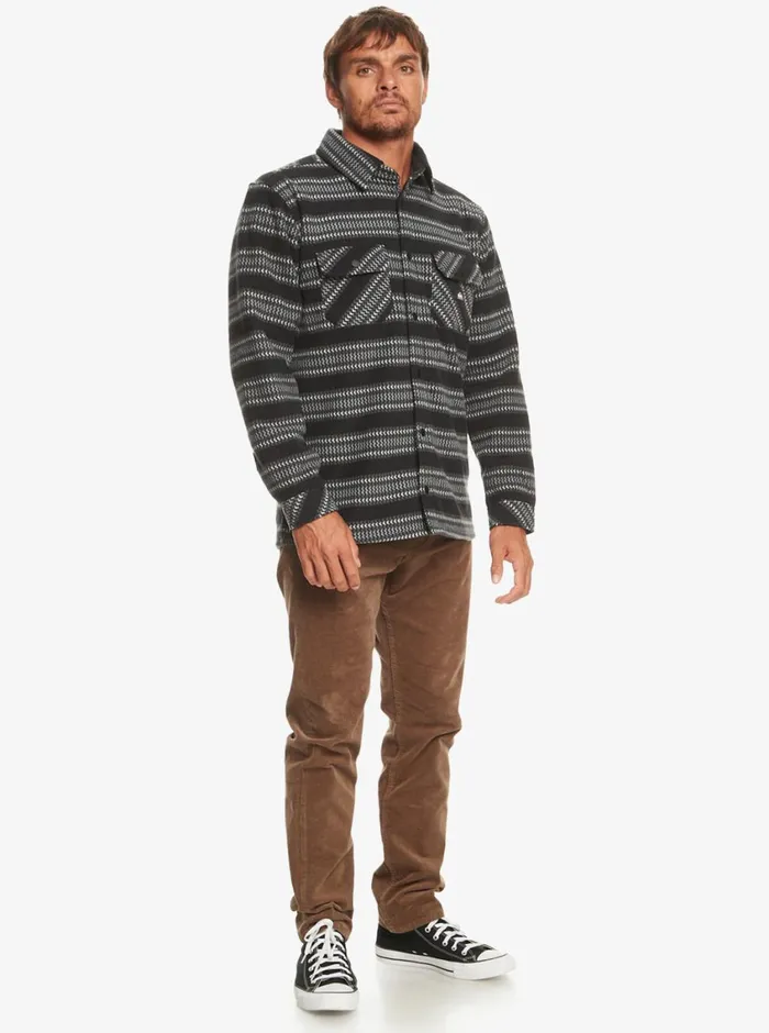 Quiksilver Epic Surf Days Fleece Overshirt Black Surf Days Stripe Mens Sweatshirts and Hoodies Quiksilver Epic Surf Days Fleece Overshirt Black Surf Days Stripe Mens Sweatshirts and Hoodies