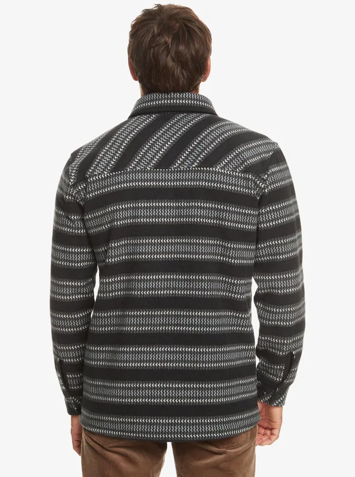 Quiksilver Epic Surf Days Fleece Overshirt Black Surf Days Stripe Mens Sweatshirts and Hoodies Quiksilver Epic Surf Days Fleece Overshirt Black Surf Days Stripe Mens Sweatshirts and Hoodies
