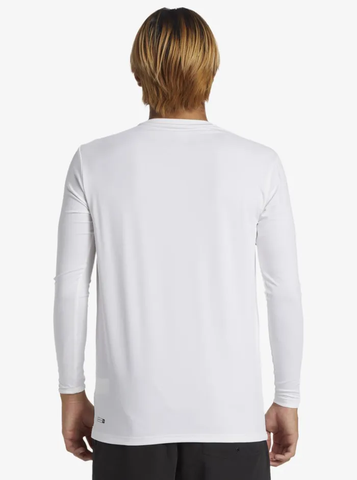 Quiksilver Everyday Long Sleeve Surf Tee Whiteblack Mens Rashguards Quiksilver Everyday Long Sleeve Surf Tee Whiteblack Mens Rashguards