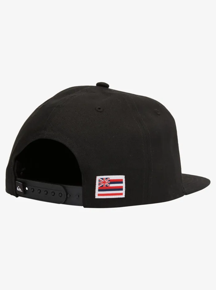Quiksilver Hawaii Badge Snapback Hat Black Mens Hats Quiksilver Hawaii Badge Snapback Hat Black Mens Hats