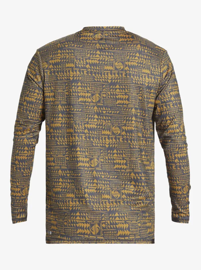Quiksilver Hawaii Multiply Long Sleeve Surf Tee Iron Gate Mens Rashguards Quiksilver Hawaii Multiply Long Sleeve Surf Tee Iron Gate Mens Rashguards