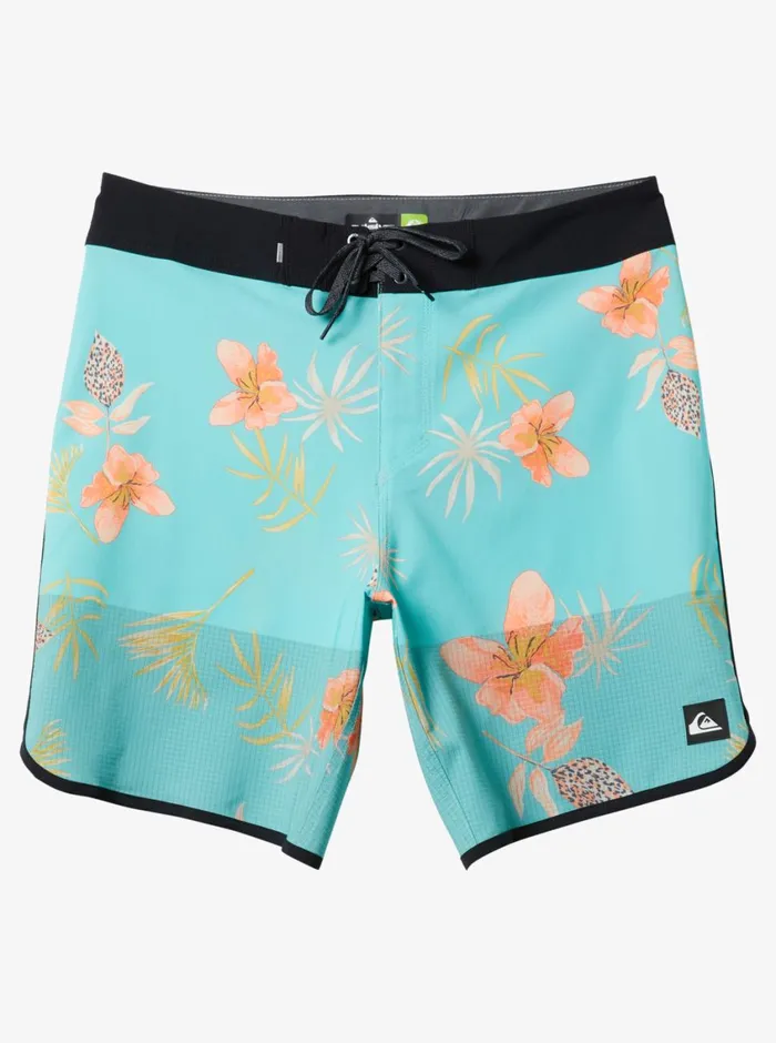 Quiksilver Highline Scallop 19034 Boardshorts Blue Radiance Mens Shorts and Amphibians Quiksilver Highline Scallop 19034 Boardshorts Blue Radiance Mens Shorts and Amphibians