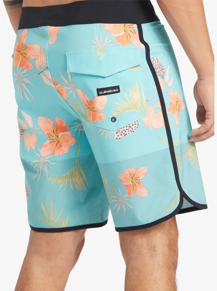 Quiksilver Highline Scallop 19034 Boardshorts Blue Radiance Mens Shorts and Amphibians Quiksilver Highline Scallop 19034 Boardshorts Blue Radiance Mens Shorts and Amphibians