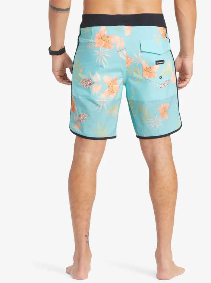 Quiksilver Highline Scallop 19034 Boardshorts Blue Radiance Mens Shorts and Amphibians Quiksilver Highline Scallop 19034 Boardshorts Blue Radiance Mens Shorts and Amphibians