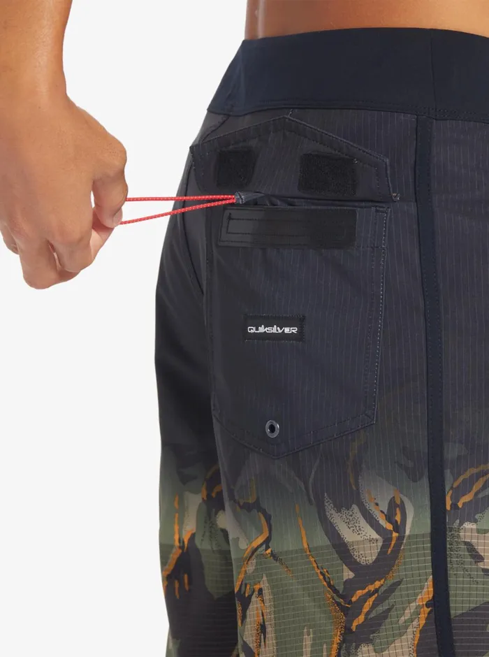 Quiksilver Highline Scallop 19034 Boardshorts Four Leaf Clover Mens Shorts and Amphibians Quiksilver Highline Scallop 19034 Boardshorts Four Leaf Clover Mens Shorts and Amphibians