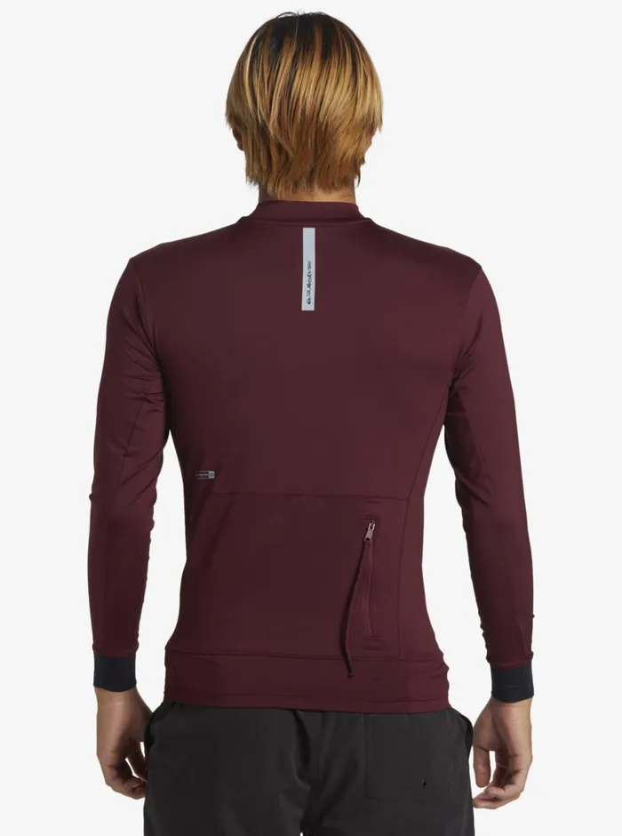 Quiksilver Highline UPF50 Long Sleeve Surf Tee Wine Mens Rashguards Quiksilver Highline UPF50 Long Sleeve Surf Tee Wine Mens Rashguards