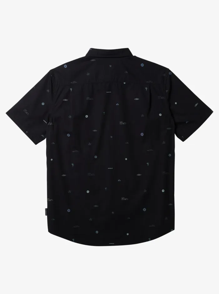 Quiksilver Mini Mo Classic Short Sleeve Woven Shirt Black Mini Mo Ss Woven Mens Shirts and Polos