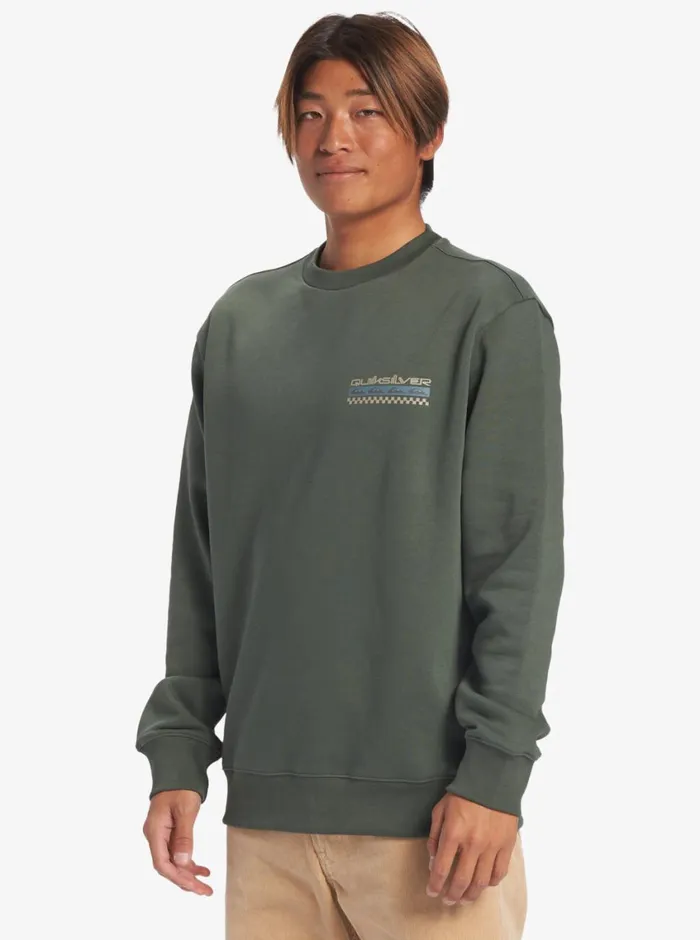 Quiksilver No Control Crew Fleece Crew Neck Sweatshirt Climbing Ivy Mens Sweatshirts and Hoodies Quiksilver No Control Crew Fleece Crew Neck Sweatshirt Climbing Ivy Mens Sweatshirts and Hoodies