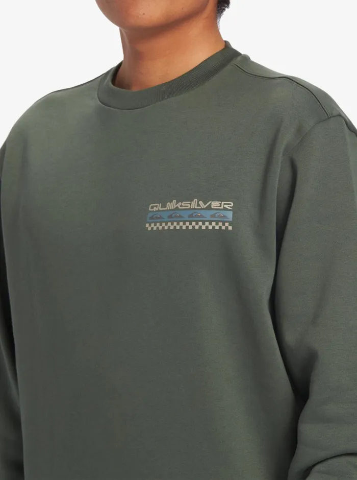 Quiksilver No Control Crew Fleece Crew Neck Sweatshirt Climbing Ivy Mens Sweatshirts and Hoodies Quiksilver No Control Crew Fleece Crew Neck Sweatshirt Climbing Ivy Mens Sweatshirts and Hoodies