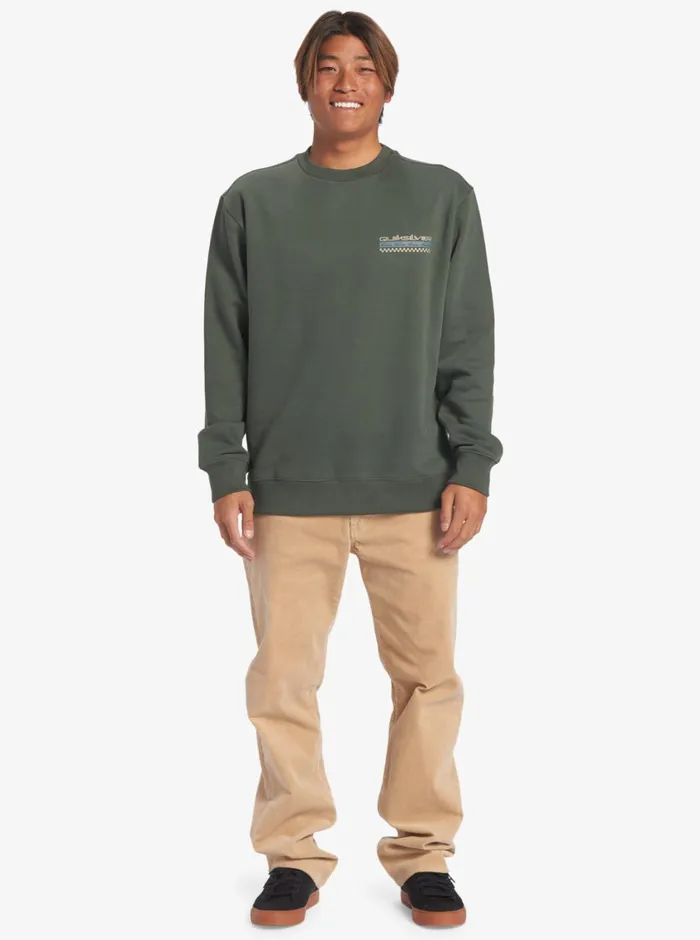 Quiksilver No Control Crew Fleece Crew Neck Sweatshirt Climbing Ivy Mens Sweatshirts and Hoodies Quiksilver No Control Crew Fleece Crew Neck Sweatshirt Climbing Ivy Mens Sweatshirts and Hoodies