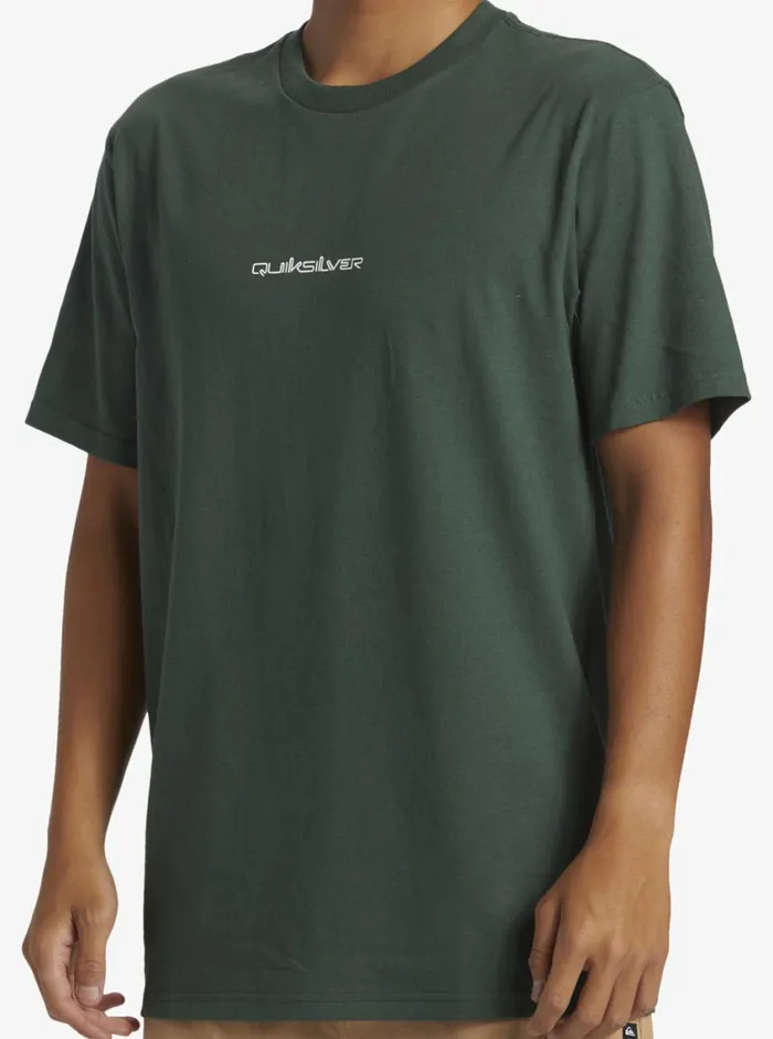 Quiksilver Omni Logo DNA TShirt Forest Mens Tees Quiksilver Omni Logo DNA TShirt Forest Mens Tees