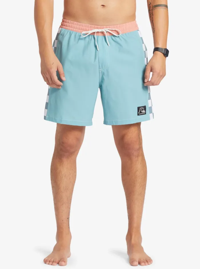 Quiksilver Original Arch 17034 Volleys Reef Waters Mens Elastic Waist Quiksilver Original Arch 17034 Volleys Reef Waters Mens Elastic Waist