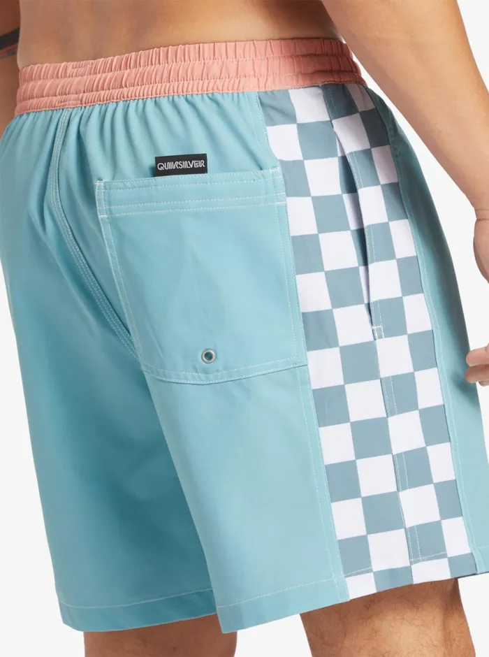 Quiksilver Original Arch 17034 Volleys Reef Waters Mens Elastic Waist Quiksilver Original Arch 17034 Volleys Reef Waters Mens Elastic Waist