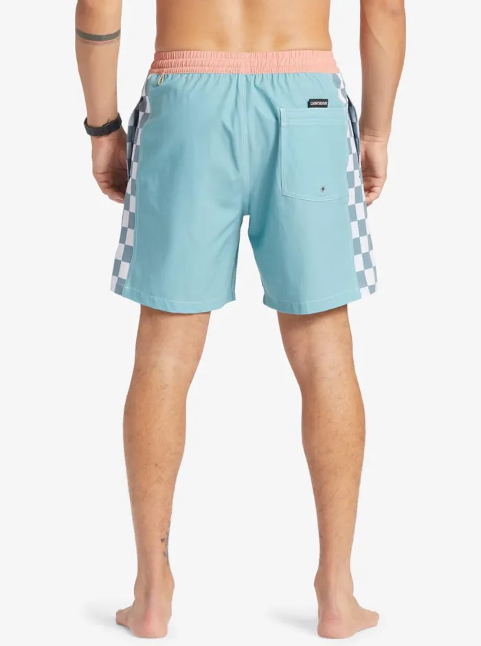 Quiksilver Original Arch 17034 Volleys Reef Waters Mens Elastic Waist Quiksilver Original Arch 17034 Volleys Reef Waters Mens Elastic Waist